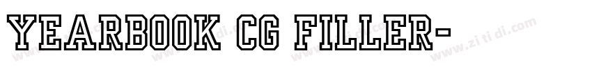 Yearbook Cg Filler字体转换